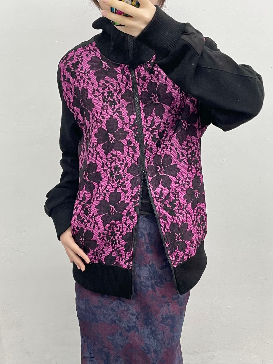 갸루 레이스 투웨이 집업 상품이미지4