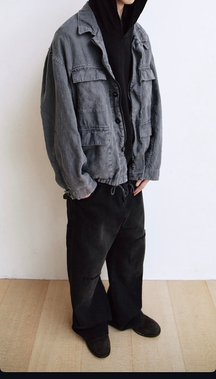 폴리테루 린넨필드자켓 블루 3사이즈 26ss 상품이미지1