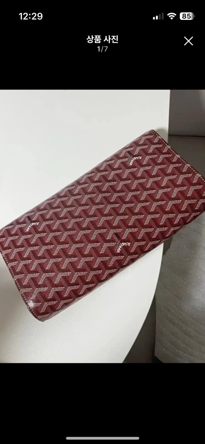 고야드 몬테카를로 PM 클러치 버건디 상품이미지2