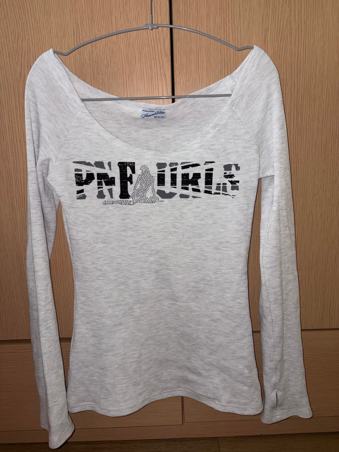 플리즈노팔로우 줄스 롱슬리브탑 화이트멜란지 상품이미지3