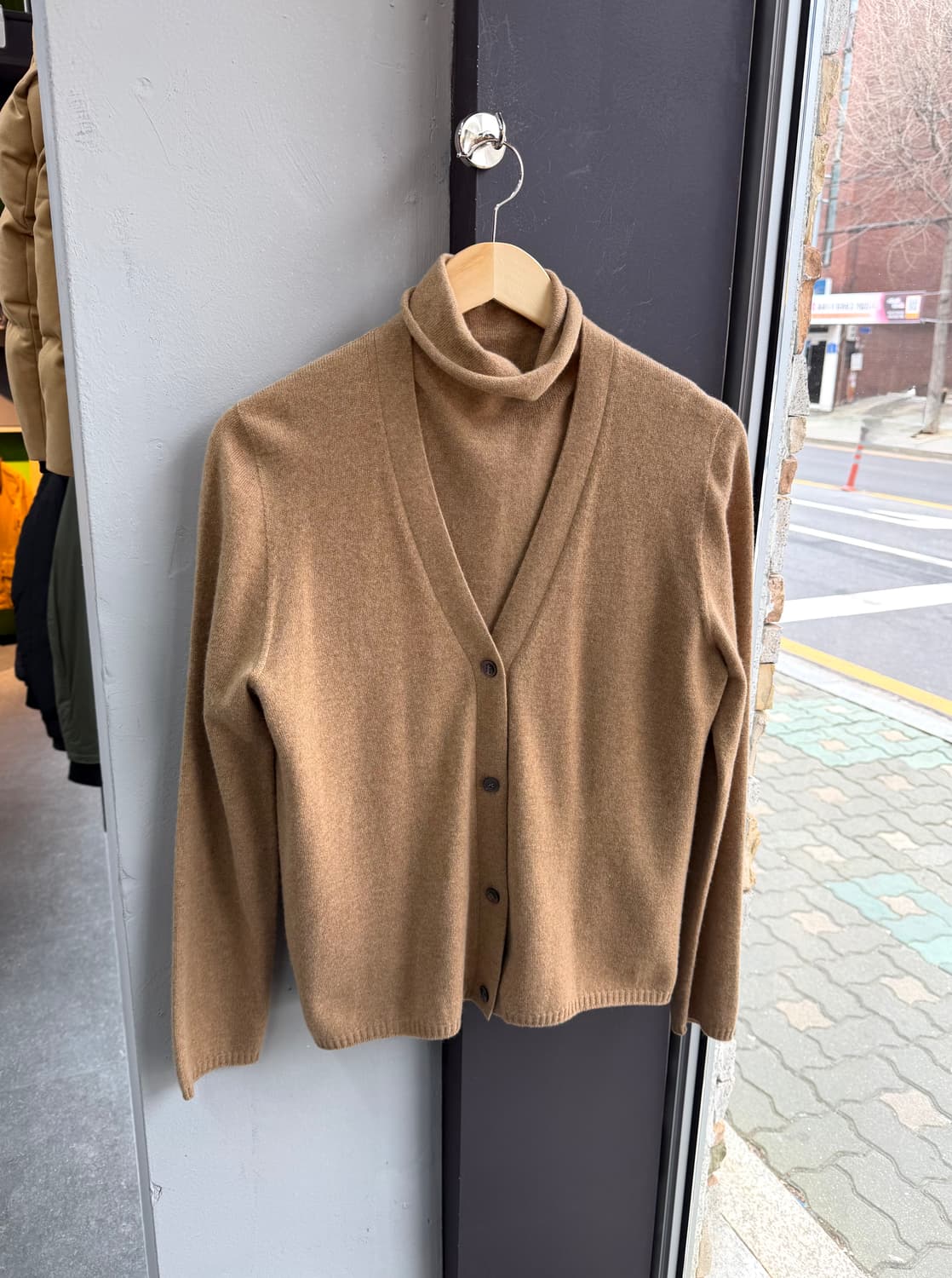 L/ 에르메스 이중 레이어 캐시미어 가디건 상품이미지2