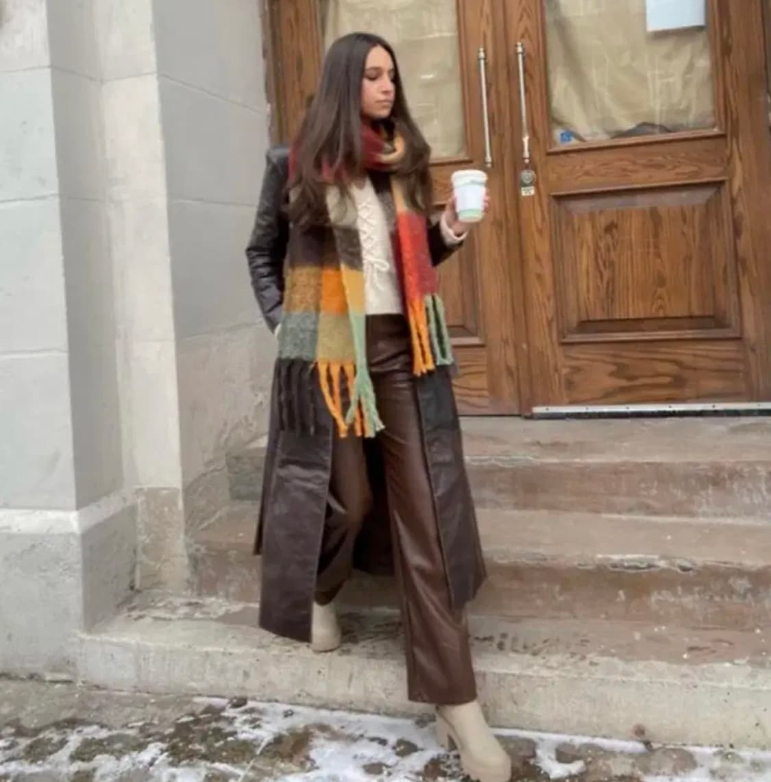 아크네 스튜디오 체크 울 모헤어머플러 상품이미지8