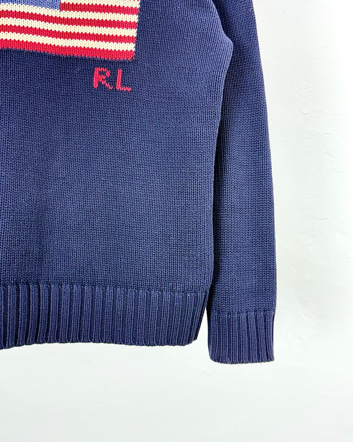 폴로 랄프로렌 성조기 네이비 니트 스웨터 상품이미지5