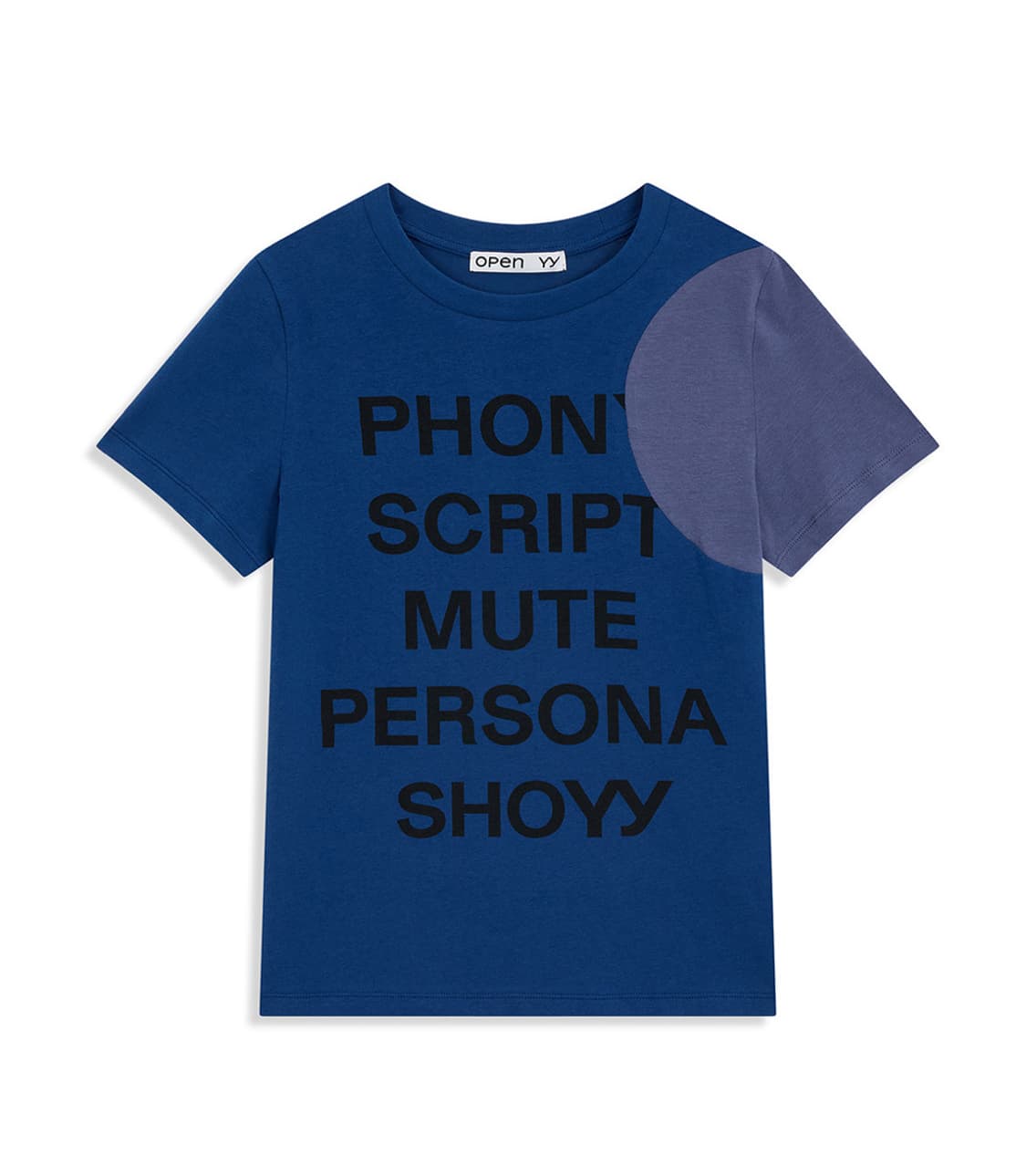오픈yy YY DOT TYPO TEE, BLUE (S) 상품이미지1