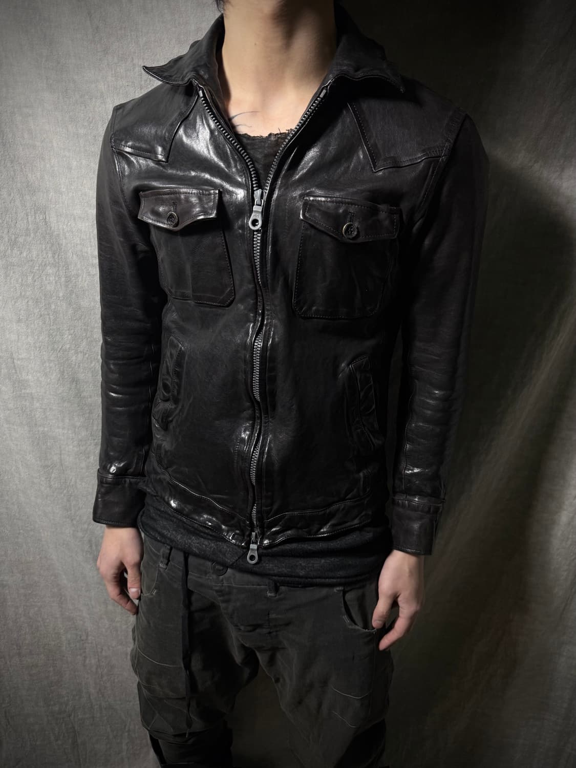 Isamu Katayama Backlash Leather Jacket 상품이미지2