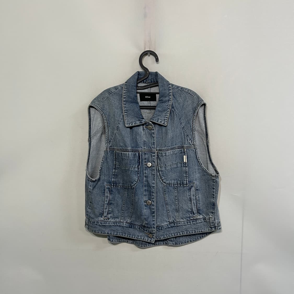 오즈세컨 2021 데님조끼 66 상태최상 상품이미지1