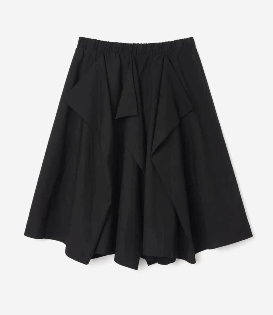 밀로우먼 어시매트릭 밴딩 스커트 블랙 상품이미지1