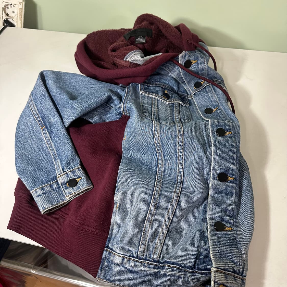 90 S 알렌산더왕 스웻코튼 데님 도킹 트러커자켓 남여공용 상품이미지1