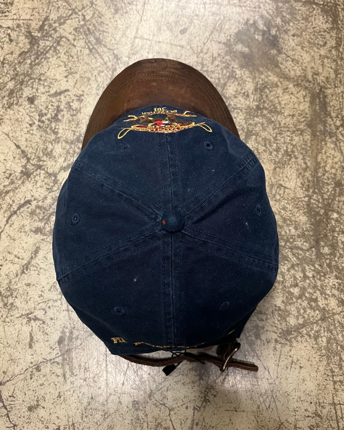 00s 폴로 랄프로렌 네이비 볼캡 가죽챙 상품이미지5