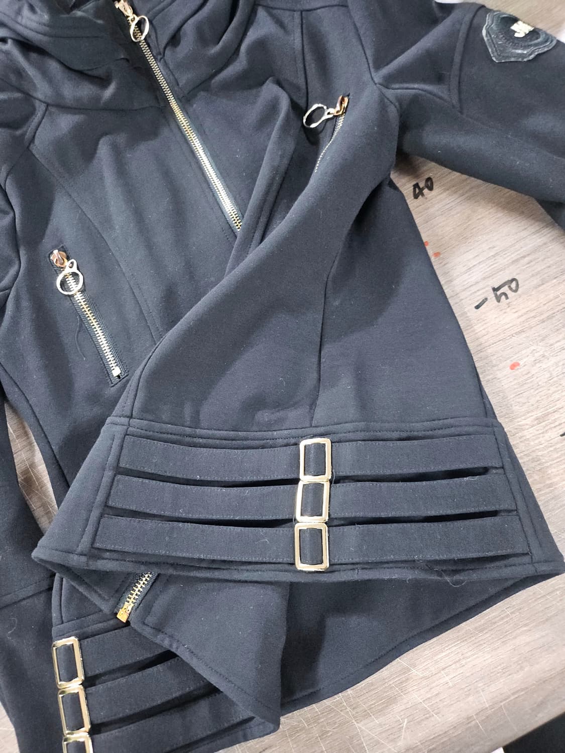 JM my style 블랙 금장  집업 S 상품이미지4