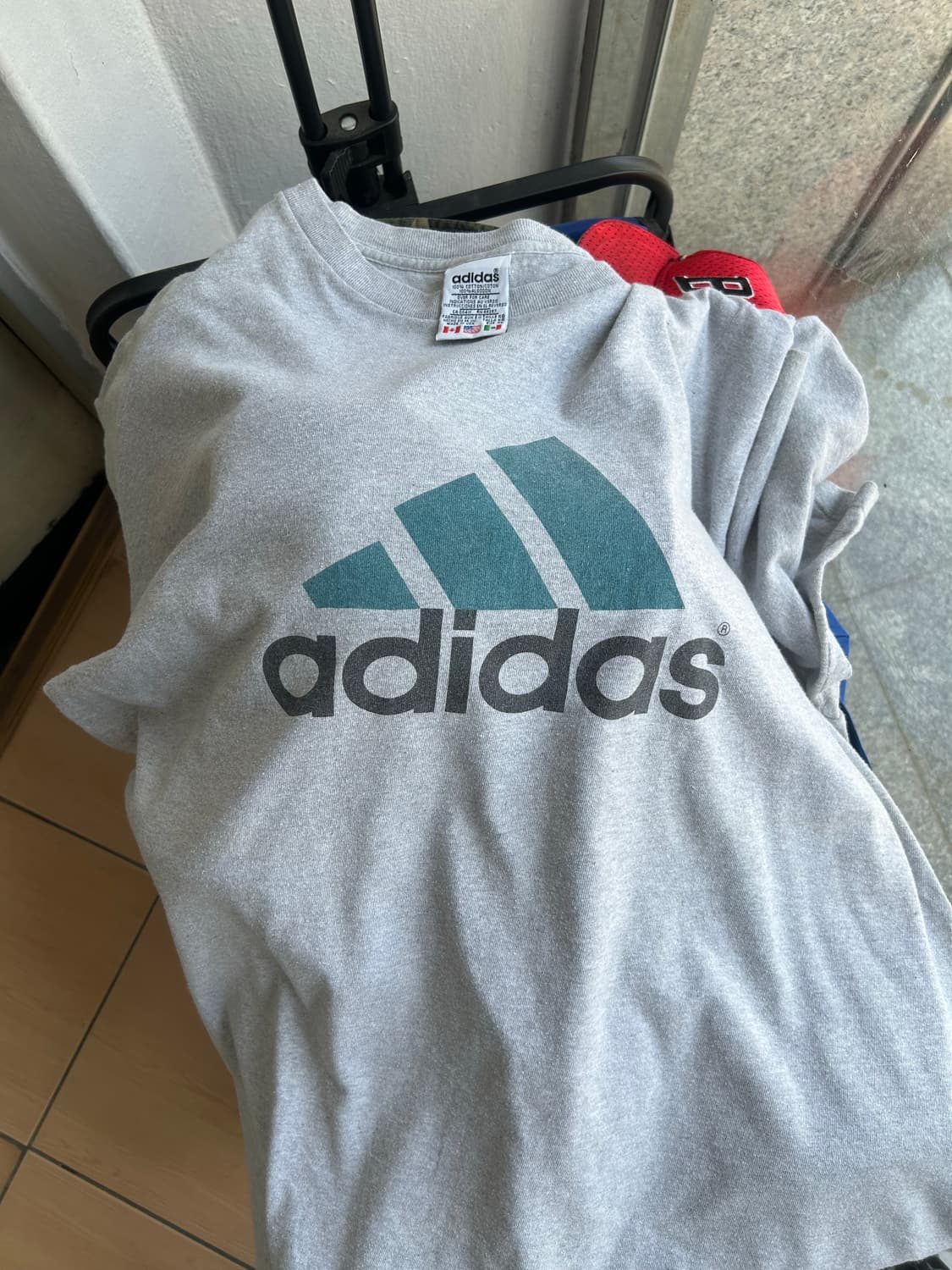 90‘s 아디다스 빅로고 티셔츠 상품이미지1