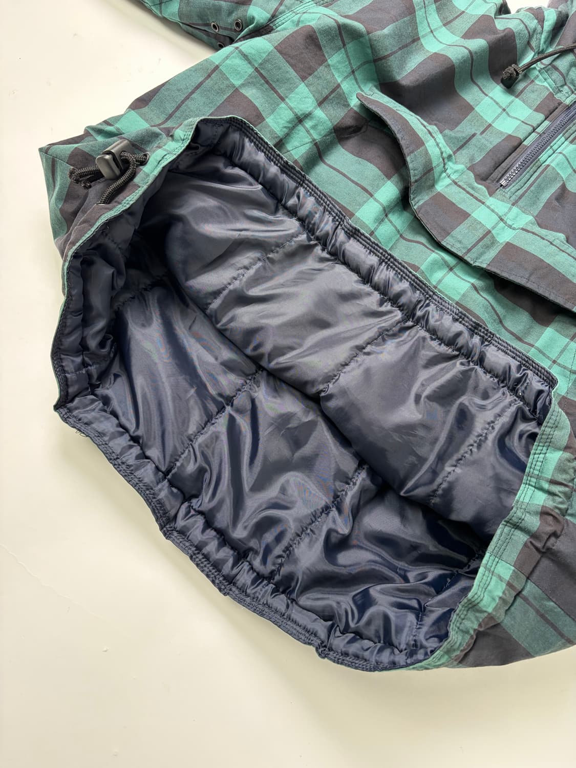 90s Gap Plaid Quarter Zip Anorak Puffer  상품이미지7