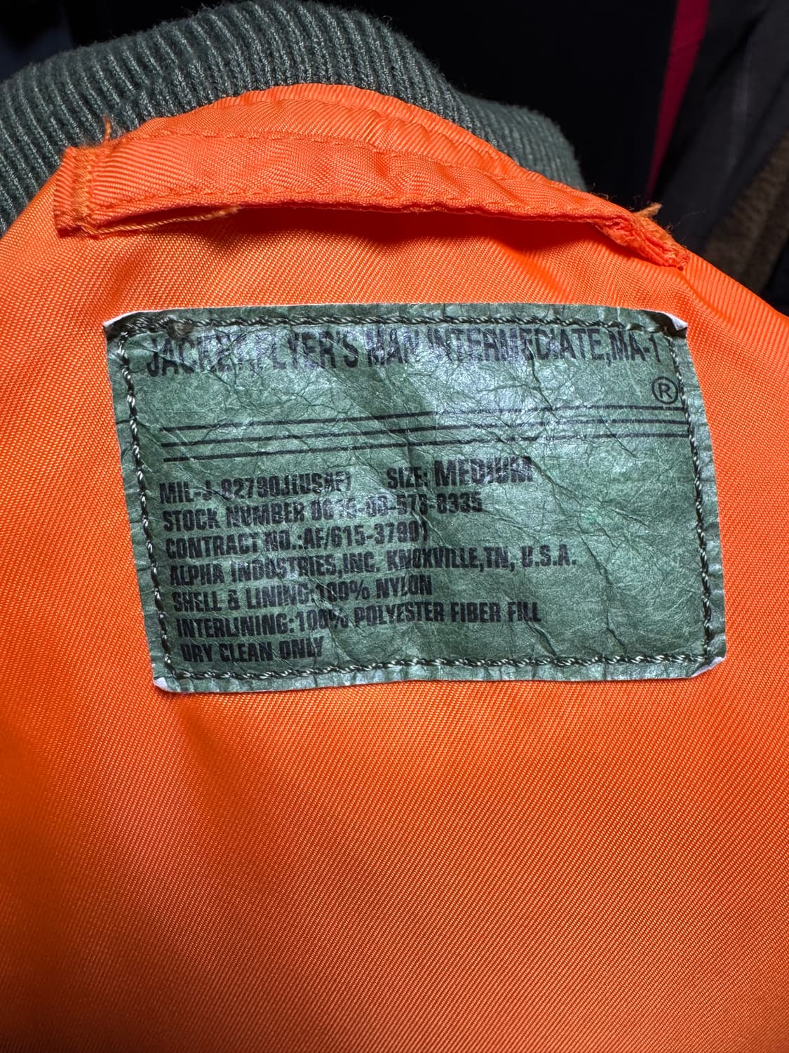 알파인더스트리 패치 ma-1 상품이미지3