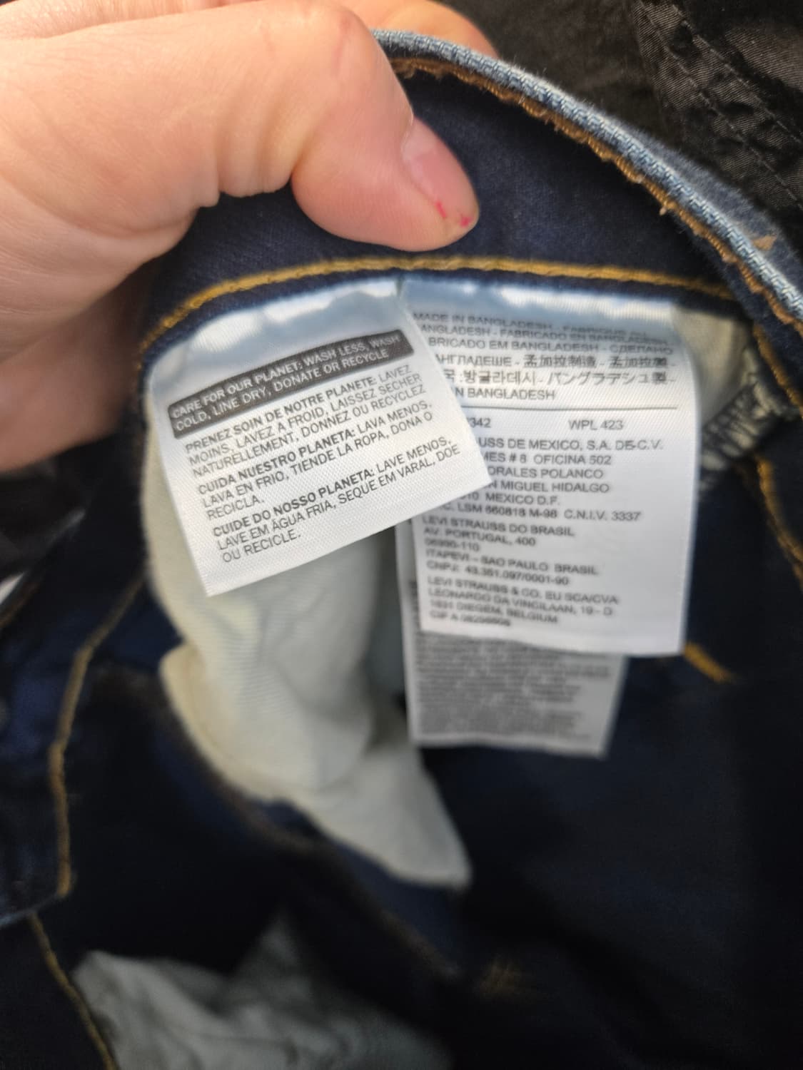 리바이스 워싱 데님바지  상품이미지7