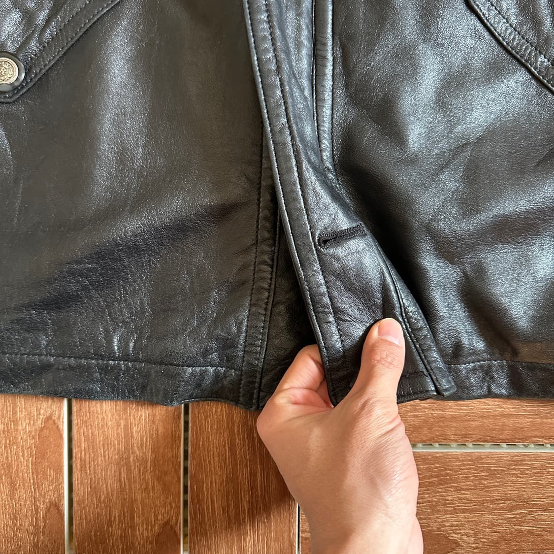 Joy meabel sheepskin leather coat jacket 상품이미지10