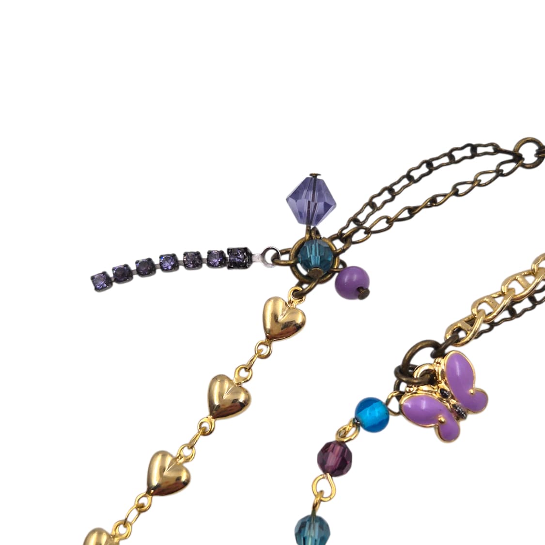 06s 에디션 안나수이 빅 스컬 하트 레이어드 목걸이 상품이미지3