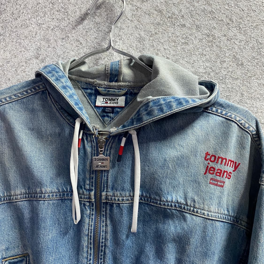 타미진스 스몰로고 후디드 크롭 데님자켓 B4582 상품이미지3