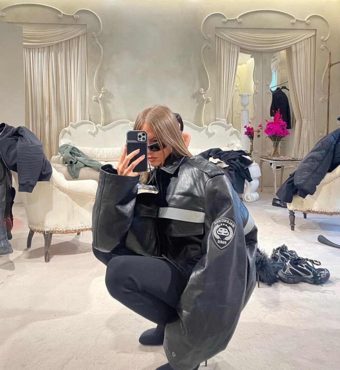 발렌시아가 유니폼 레더자켓 2 상품이미지6