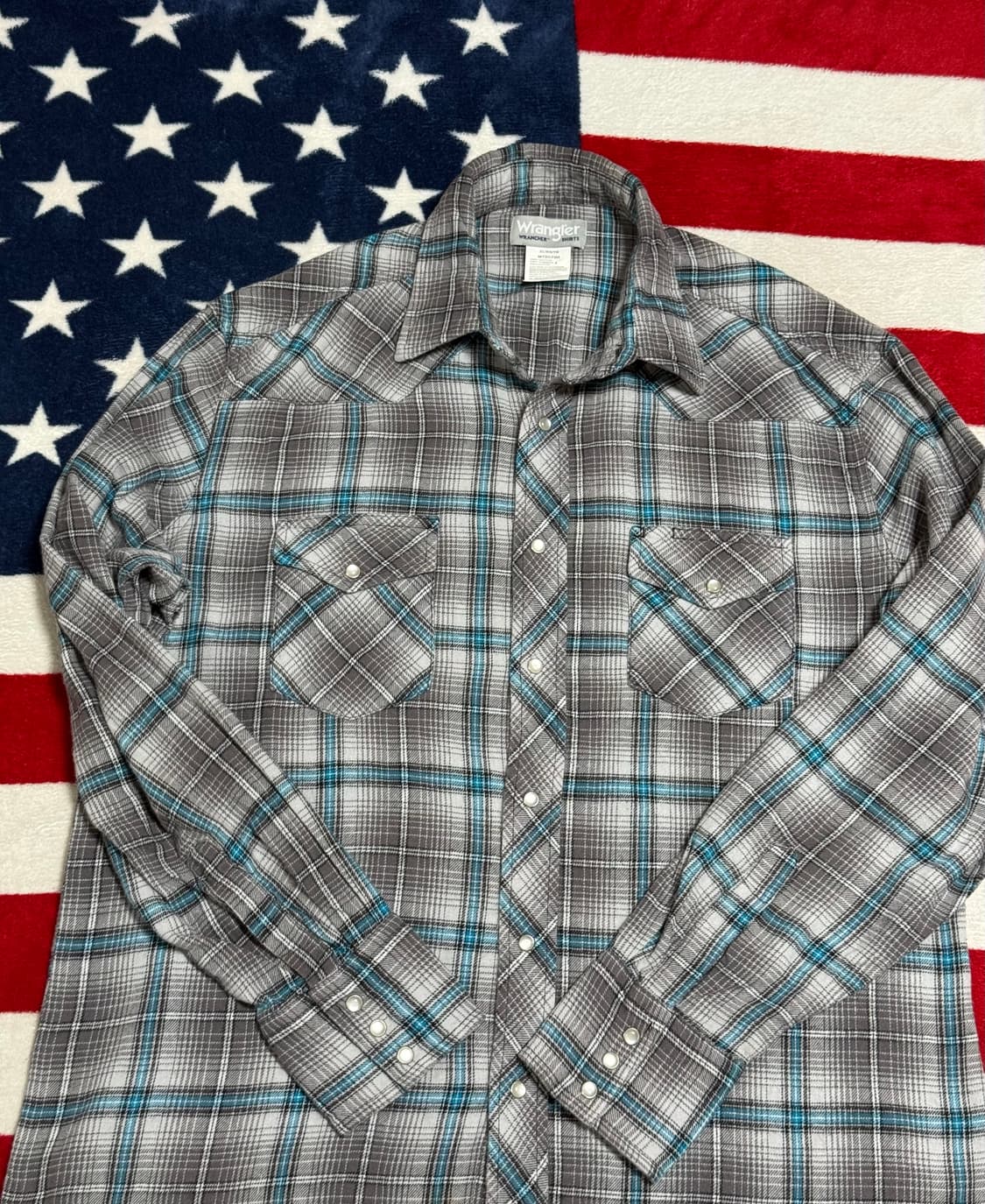 랭글러웨스턴셔츠 Wrangler westernshirt 플란넬셔츠 빈티지 상품이미지7