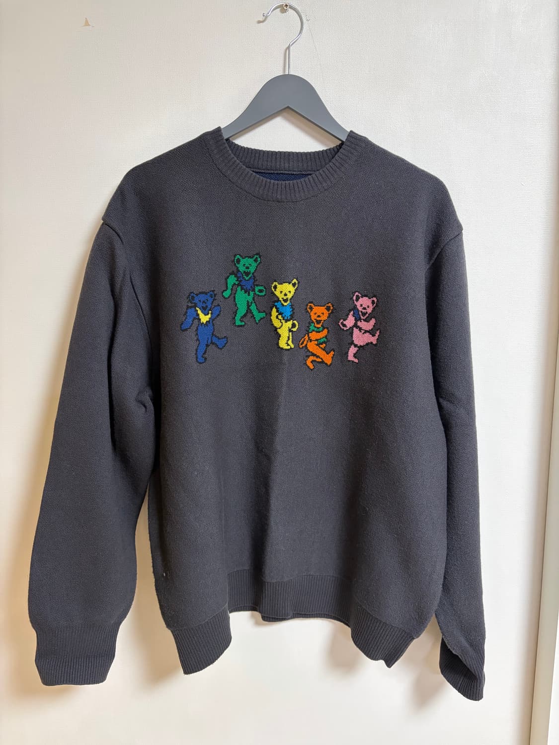 [M]디스이즈네버댓 그레이트풀 데드 니트 차콜 그레이 상품이미지1