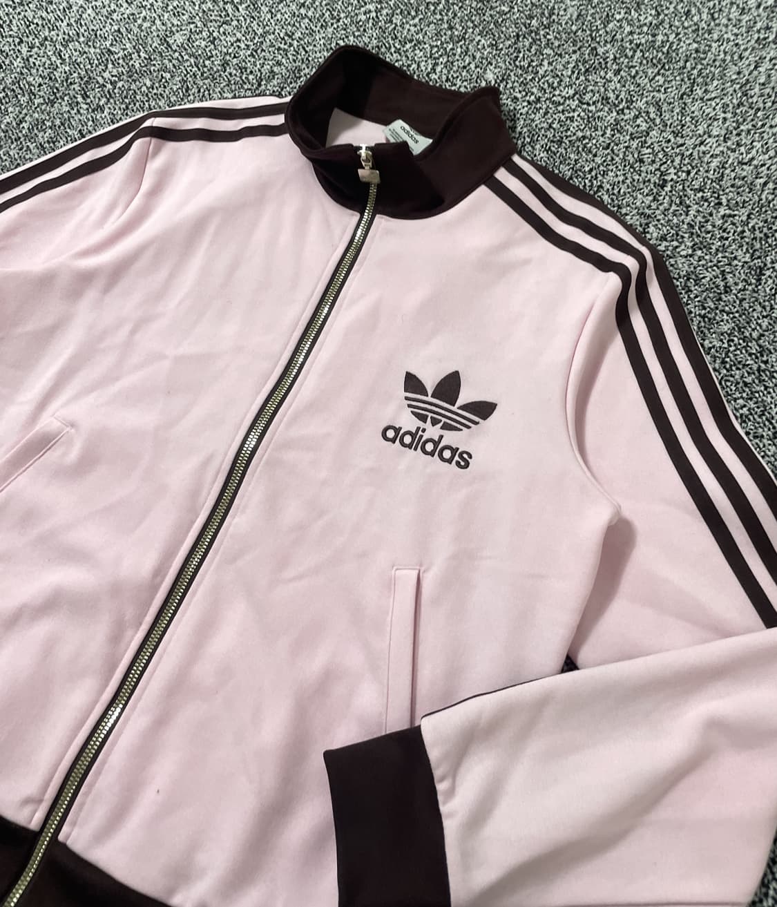 빈티지9. 아디다스 얼초배색 베켄바우어 트랙탑 핑크브라운 상품이미지2