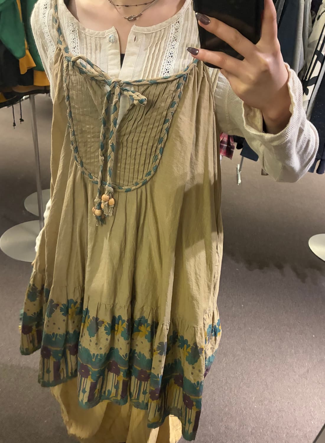 OS)As know as pinky vintage 뷔스티에 원피스 상품이미지1