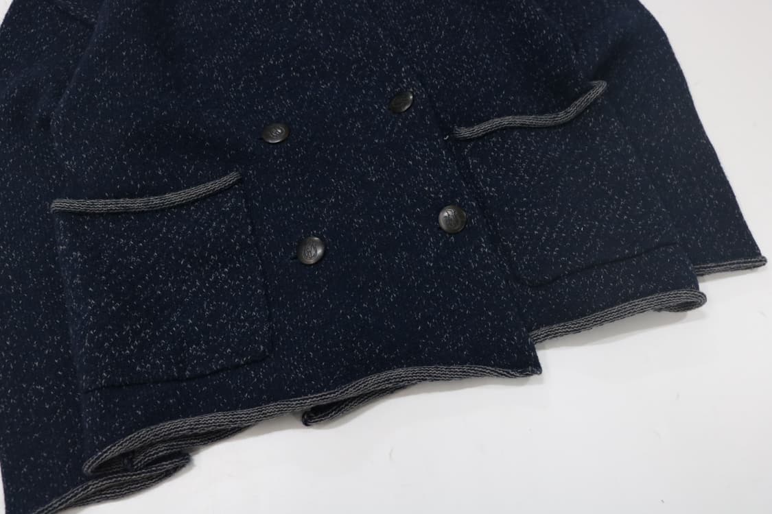 히스테릭글래머 백로고 자수 더블 브레스티드 쇼울 칼라 가디건 상품이미지7