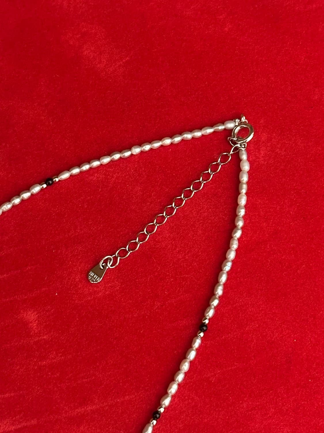 Vintage mother-of-pearl 925silver neckla 상품이미지5