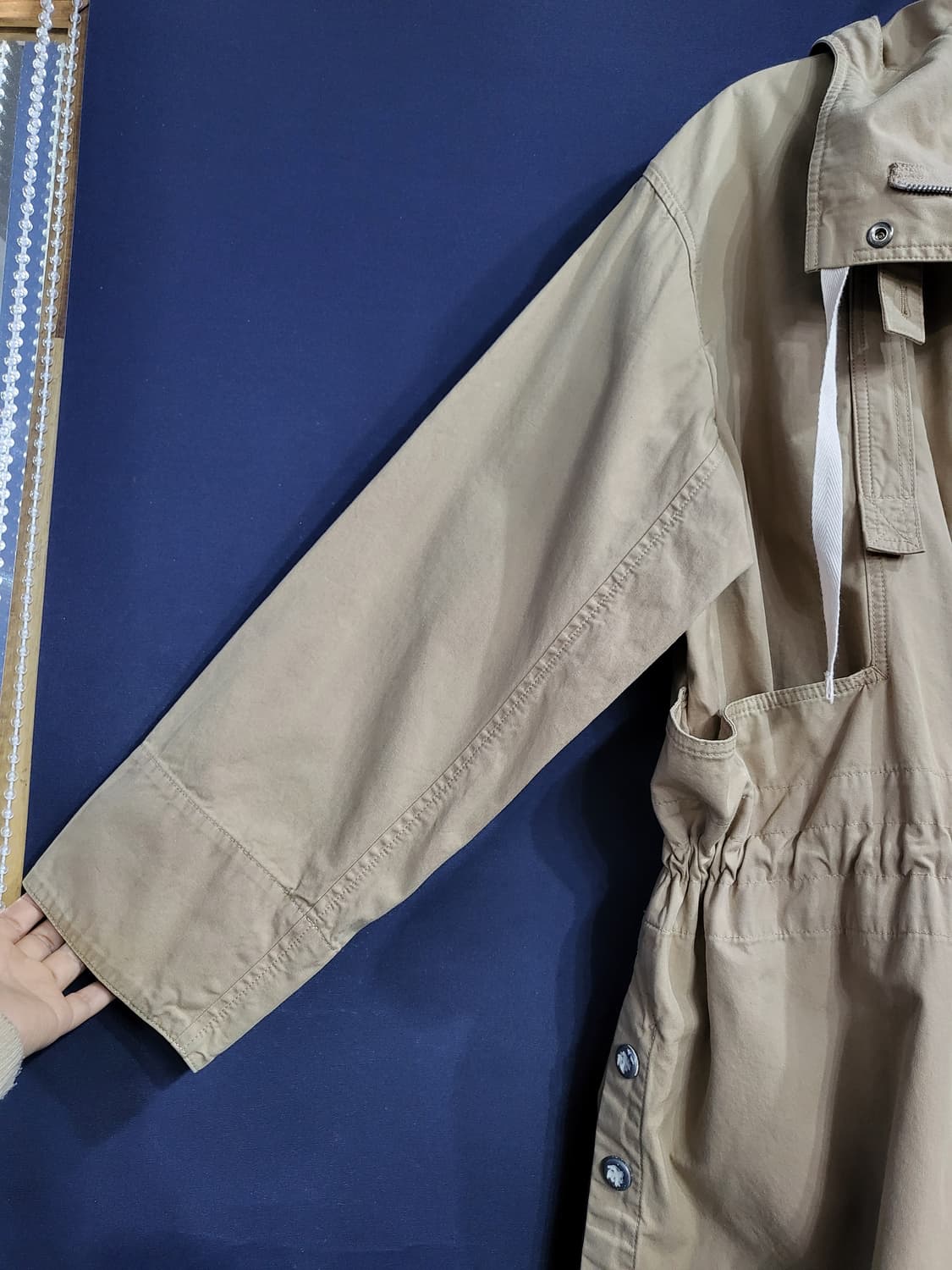 아크네스튜디오 후드 면 오버핏 반집업자켓 상품이미지4