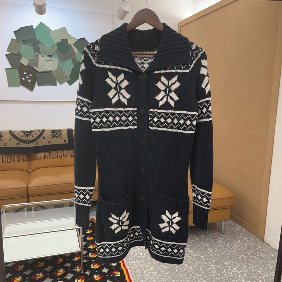 타미힐피거 여리 슬림핏 코위찬 노르딕 롱 가디건 S C08144 상품이미지3