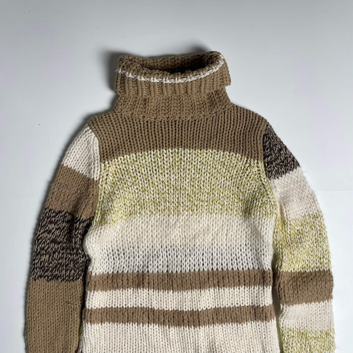 benetton 컬러 믹스 터틀넥 니트 상품이미지2