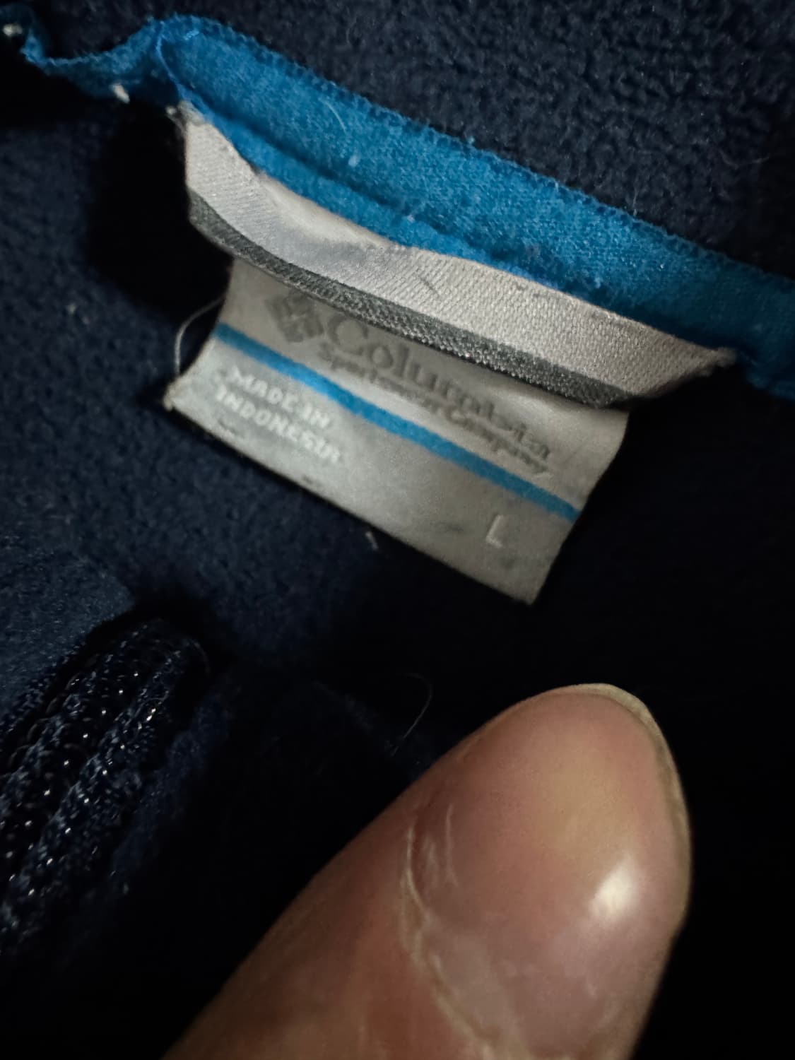 컬럼비아 남성 플리스 집업 L 네이비 상품이미지3