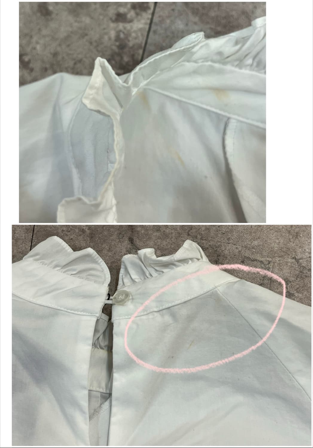 빈티지 프릴 블라우스 화이트 #csz3668 상품이미지7