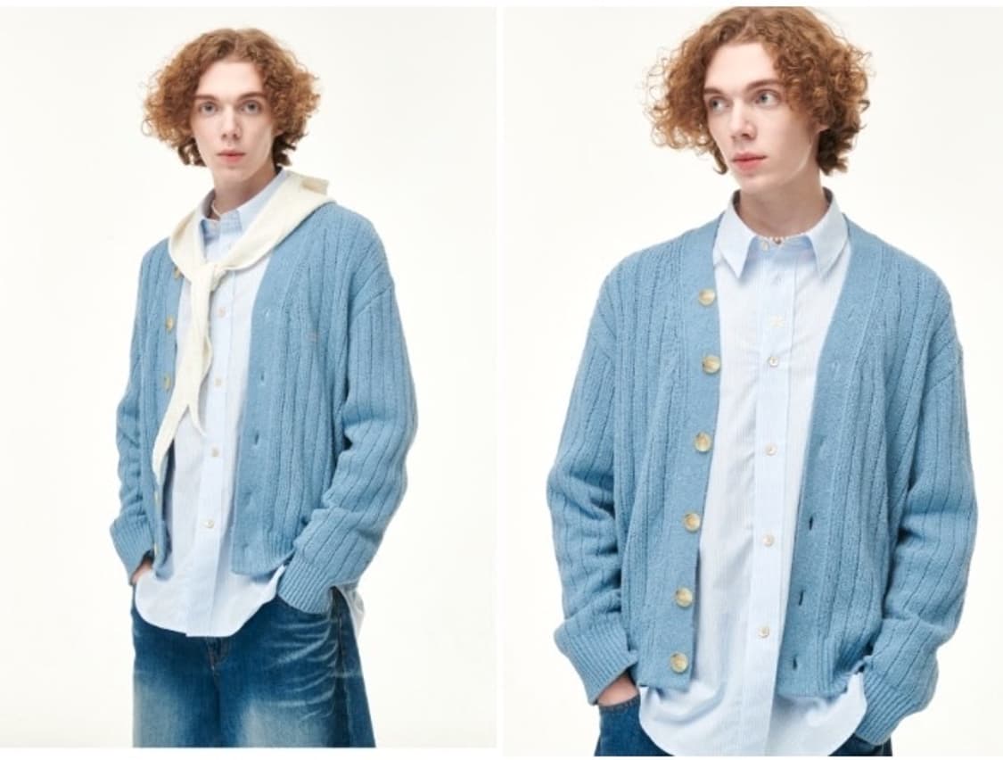 세터 / 부클 가디건, 남성 가디건 / XL 상품이미지10