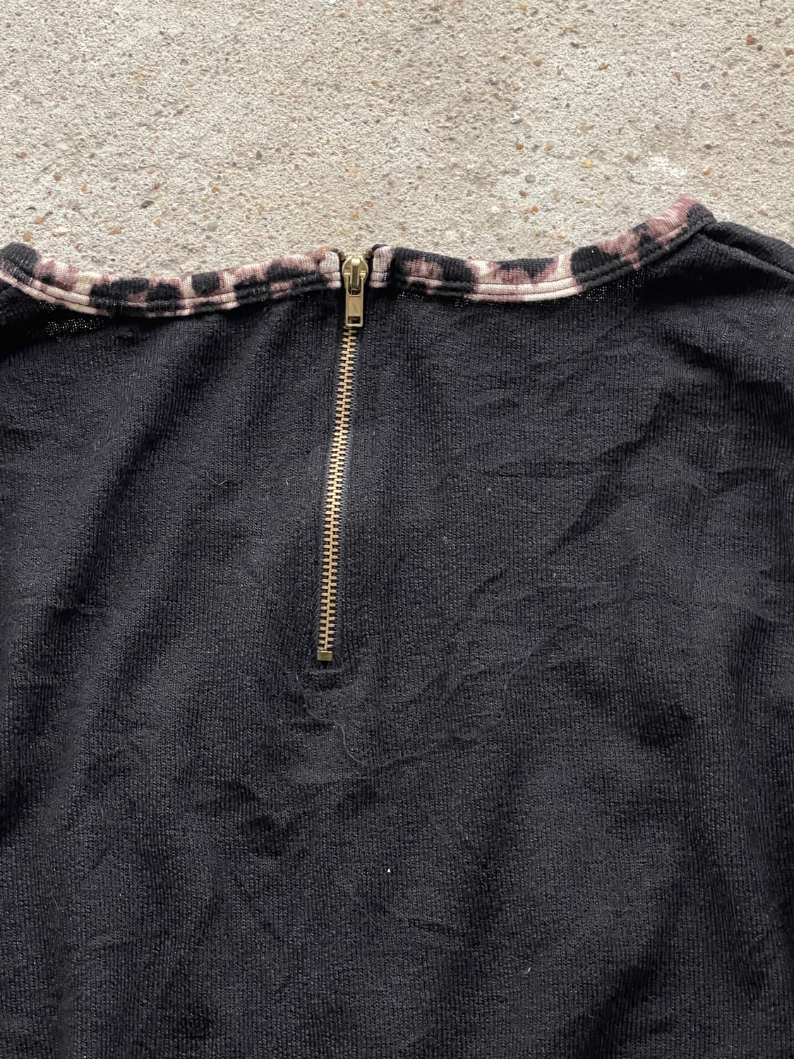 leopard back zip up sleeve t 상품이미지8