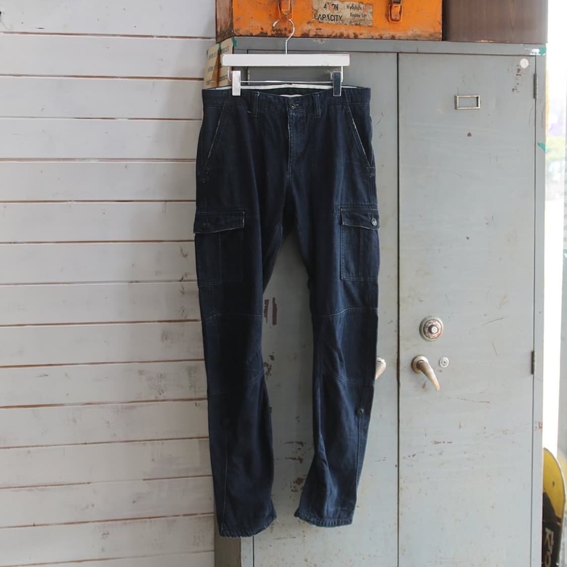 (착용컷) X'tyle 슬림 카고 팬츠 (32-33) 상품이미지1