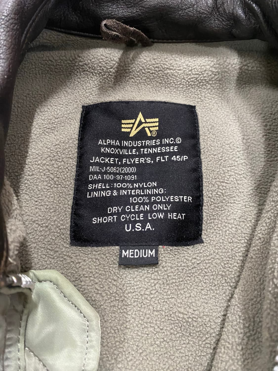 90s 알파인더스트리 FLT-45P 항공자켓 M V17 상품이미지4