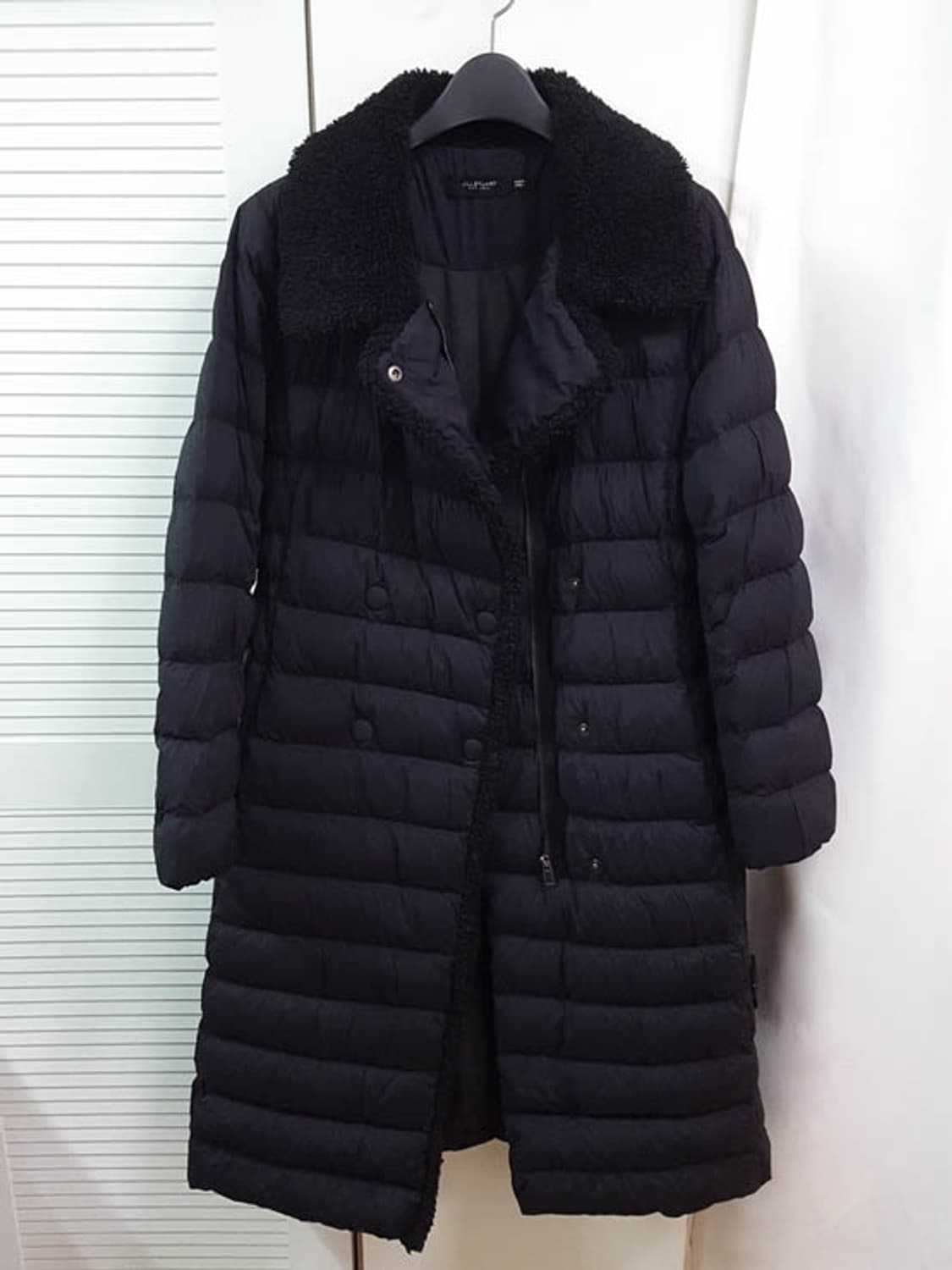 질스튜어트 뉴욕 여성 벨티드 구스다운 패딩 코트 블랙 상품이미지2