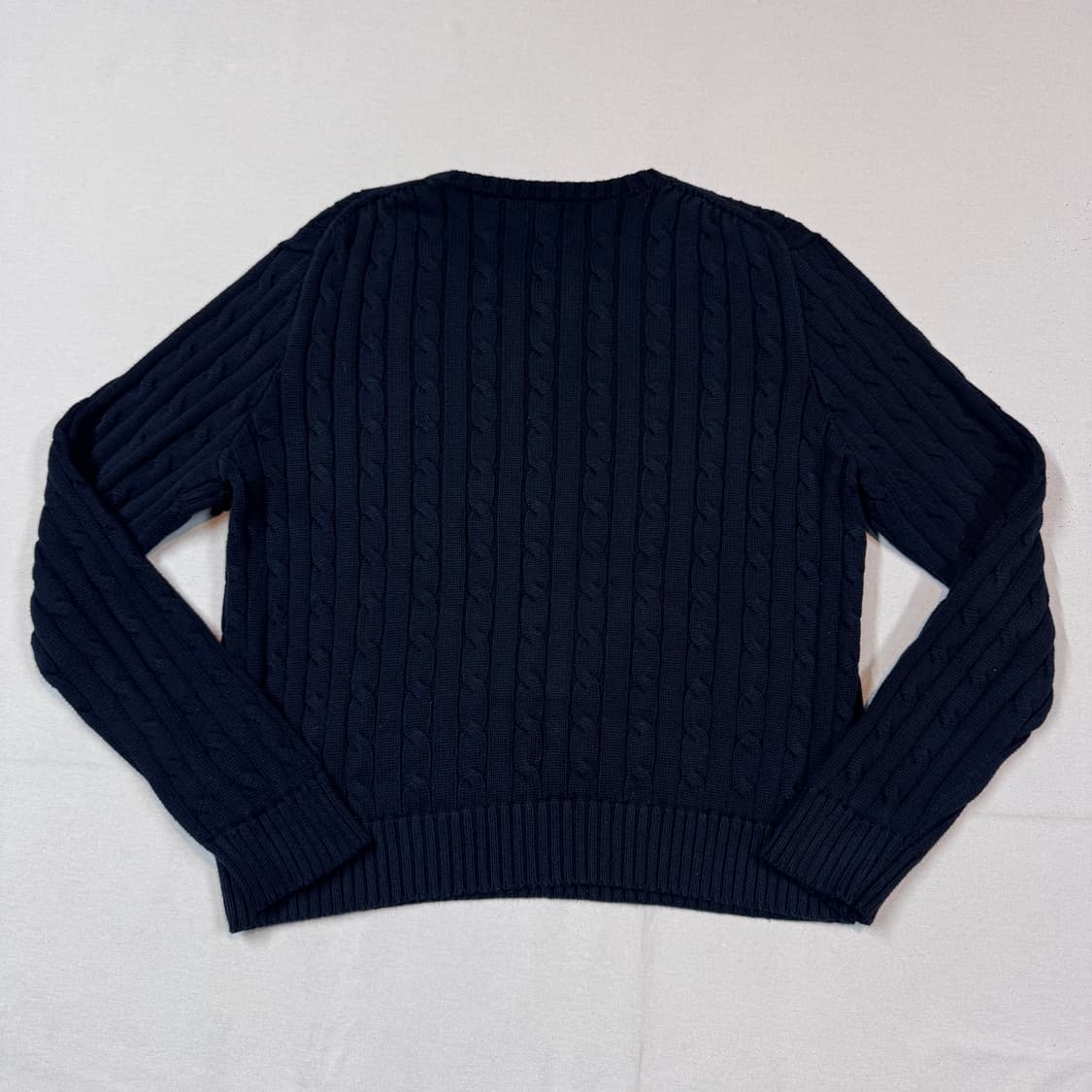 XL) 폴로 랄프로렌 케이블 꽈배기 니트 신형 큐알탭 상품이미지5