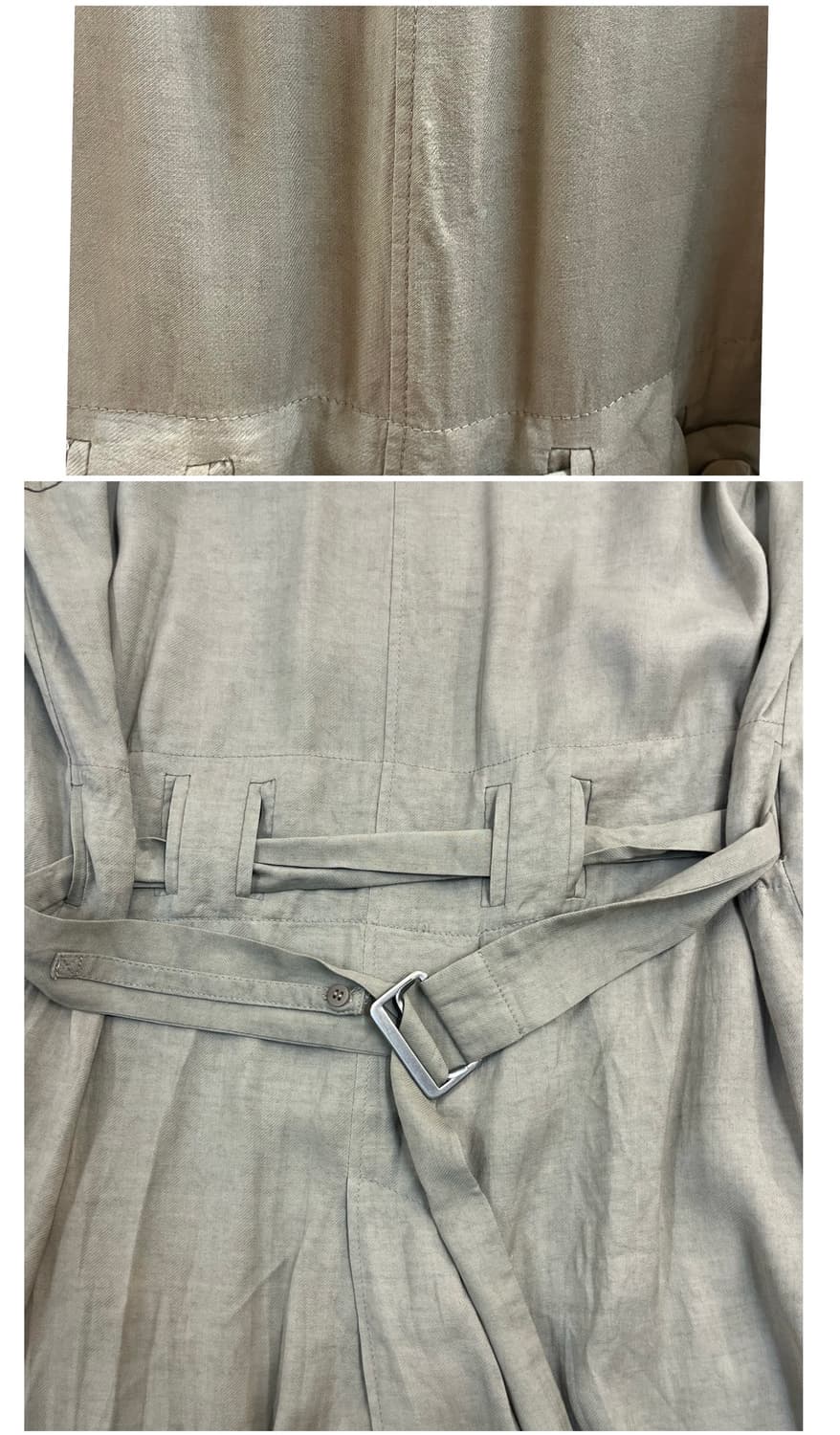 헬무트랭 더블 논카라 코트 베이지 M #csz4059 상품이미지8