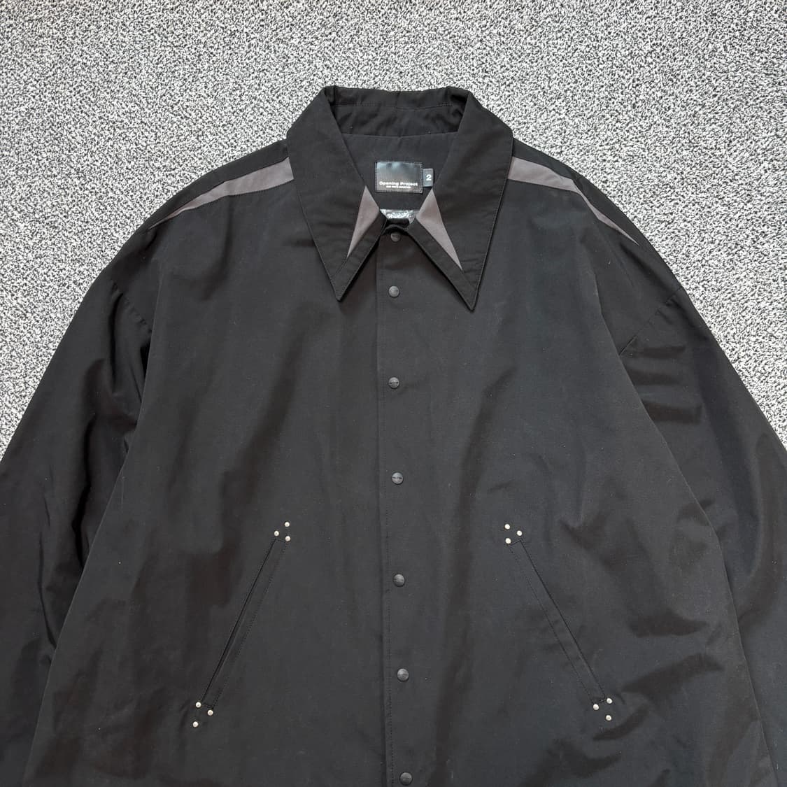 오프닝프로젝트 블랙 코스믹 스냅 코트 (2) 상품이미지2