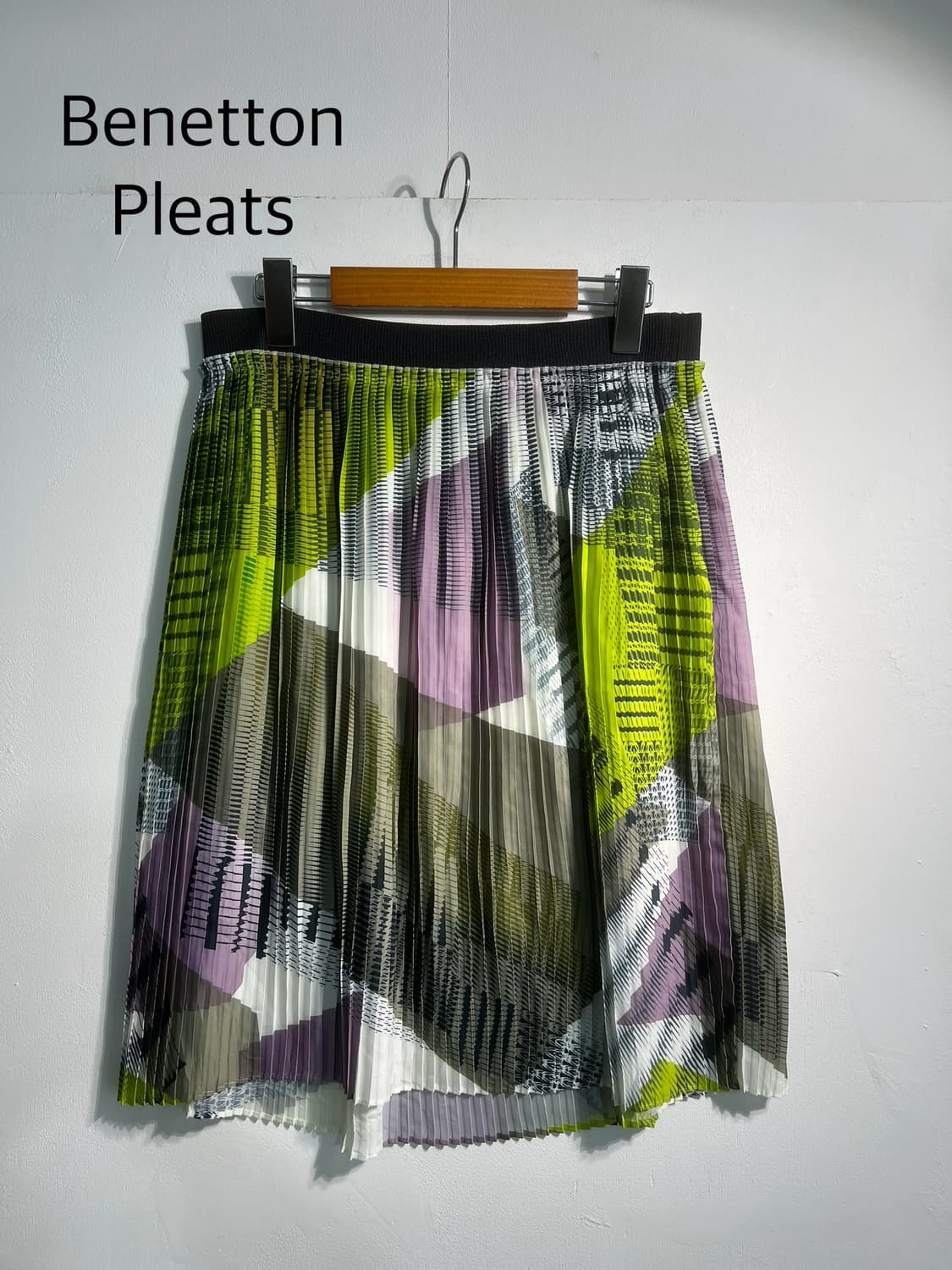 Benetton 베네통 플리츠 밴딩 스커트 (28-33 inch)  상품이미지1