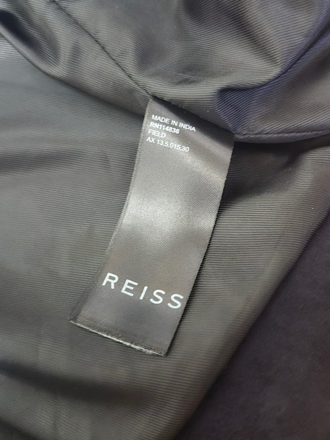 REISS 남성 블랙 스웨이드 자켓 상품이미지2