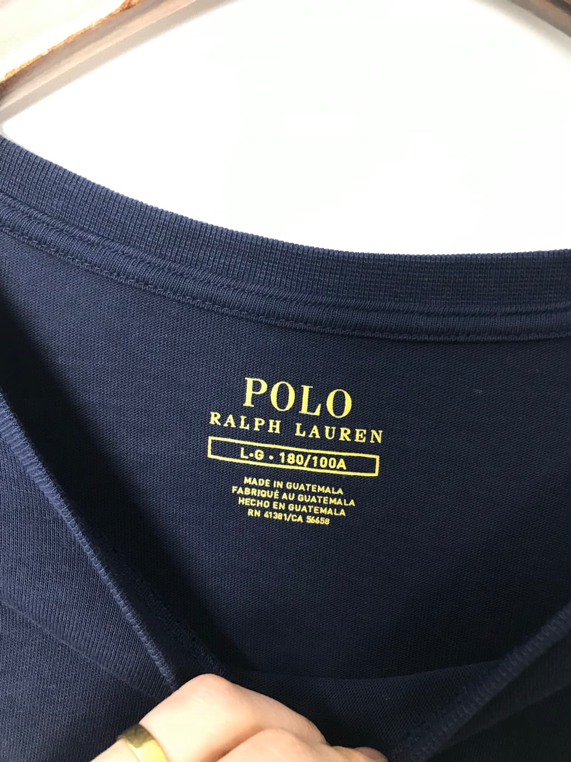 폴로 랄프로렌 자수로고 블랙 롱슬리브 긴팔티 상품이미지5