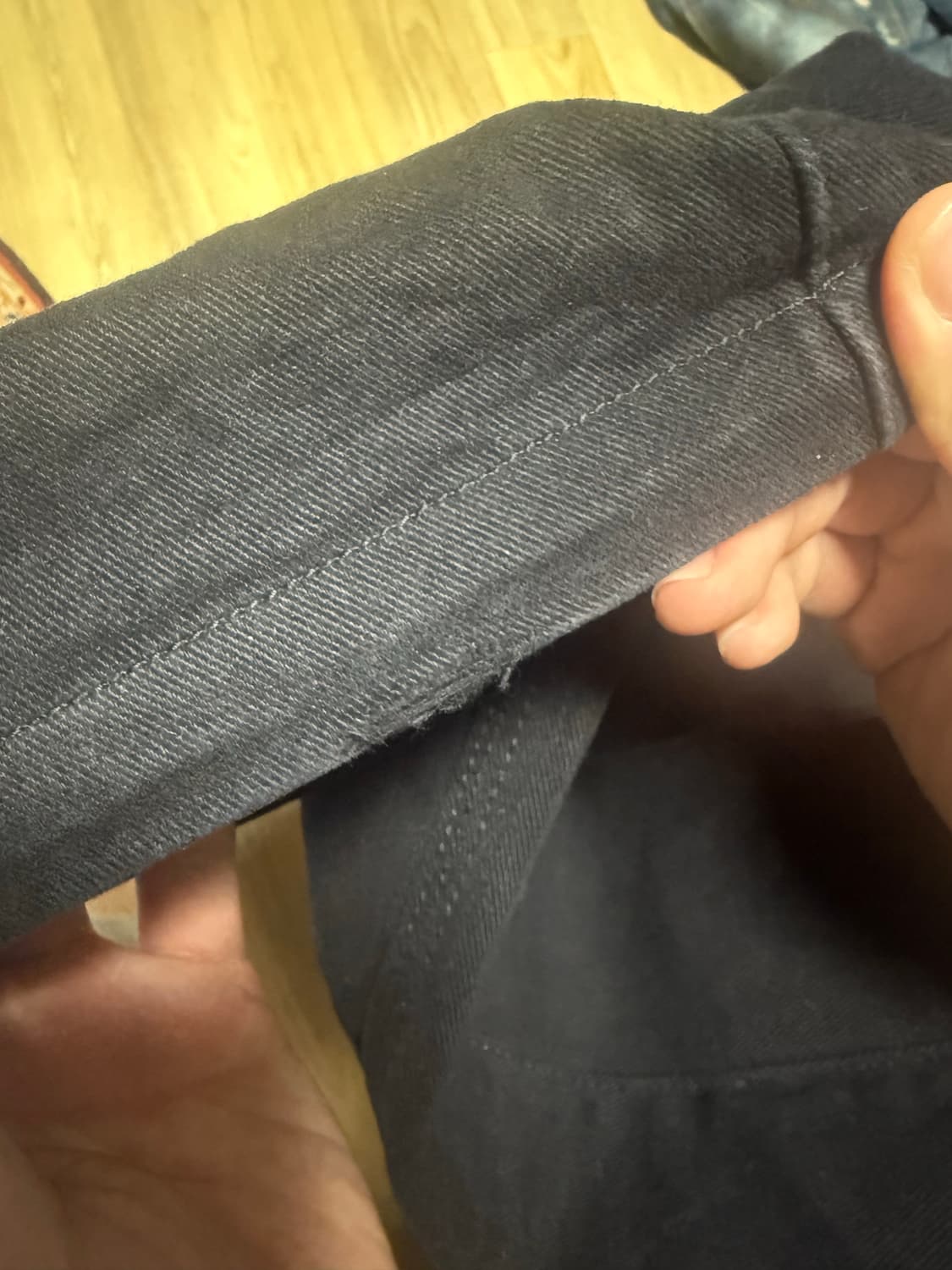 [S] 플라스틱프로덕트 mpa 웨이브 지퍼팬츠 블랙 s사이즈 상품이미지3