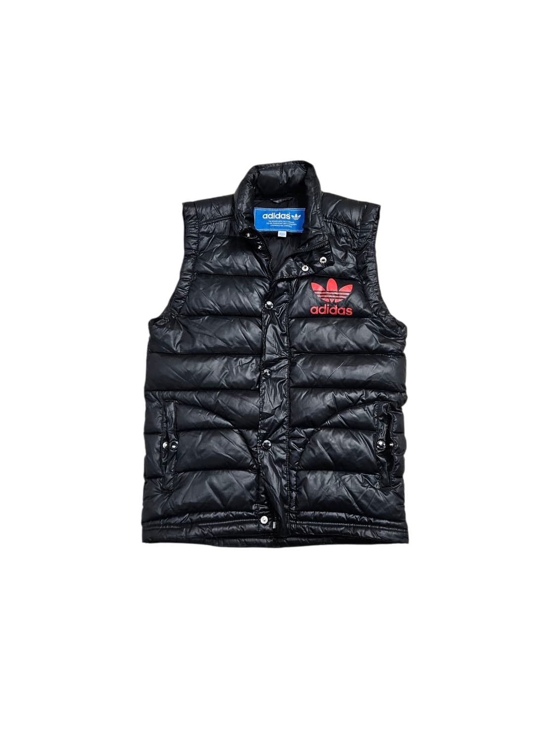 아디다스 유광 패딩조끼 블랙 상품이미지1