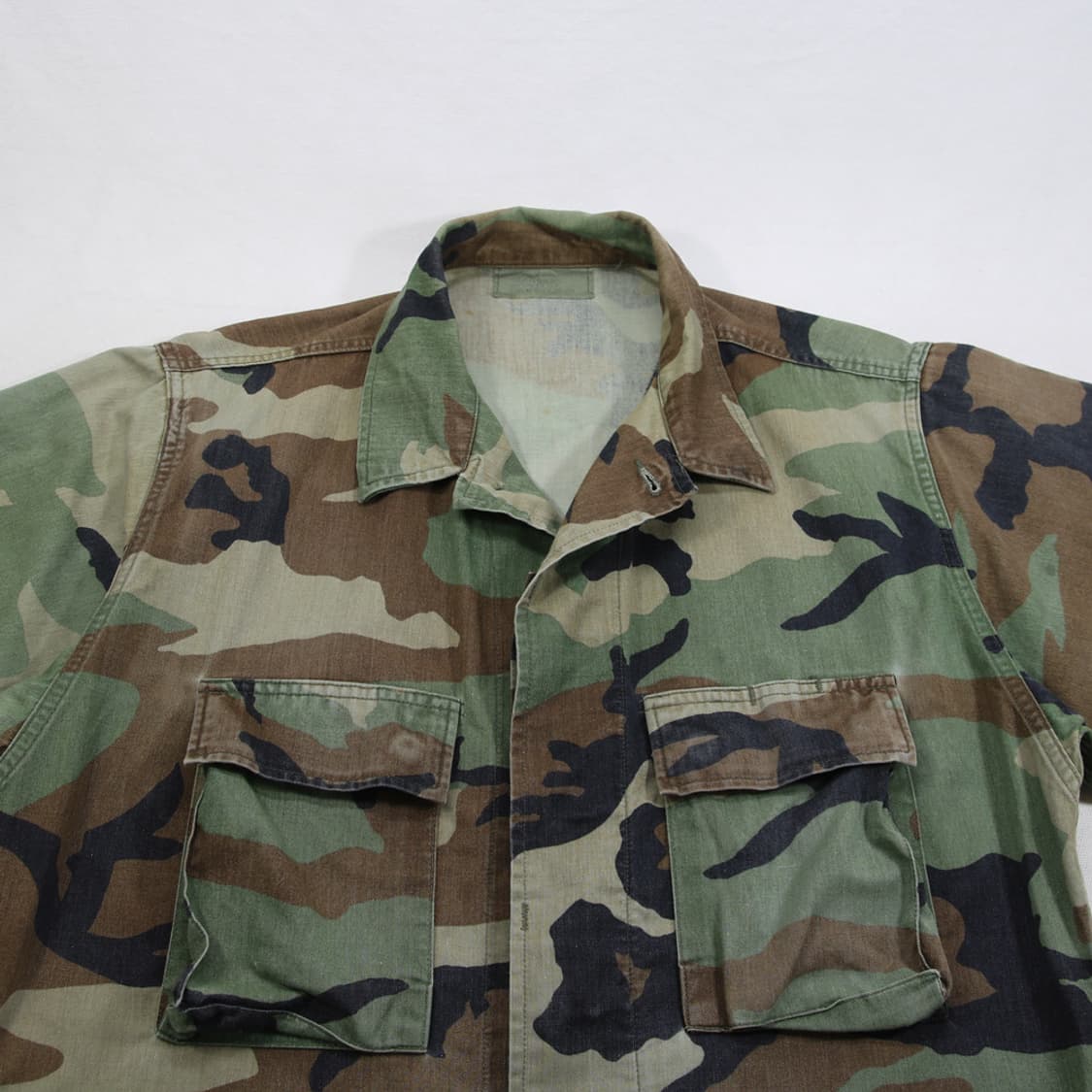 (착용컷) 90's U.S.ARMY B.D.U. 카모 퍼티그 자켓 105 상품이미지4