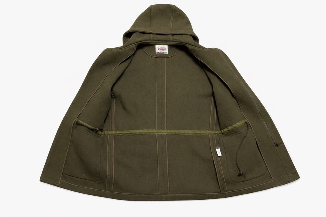 JPN 90s~00s 일본 빈티지 맥그리거 헤비울 후드 코트 카키 M 상품이미지3