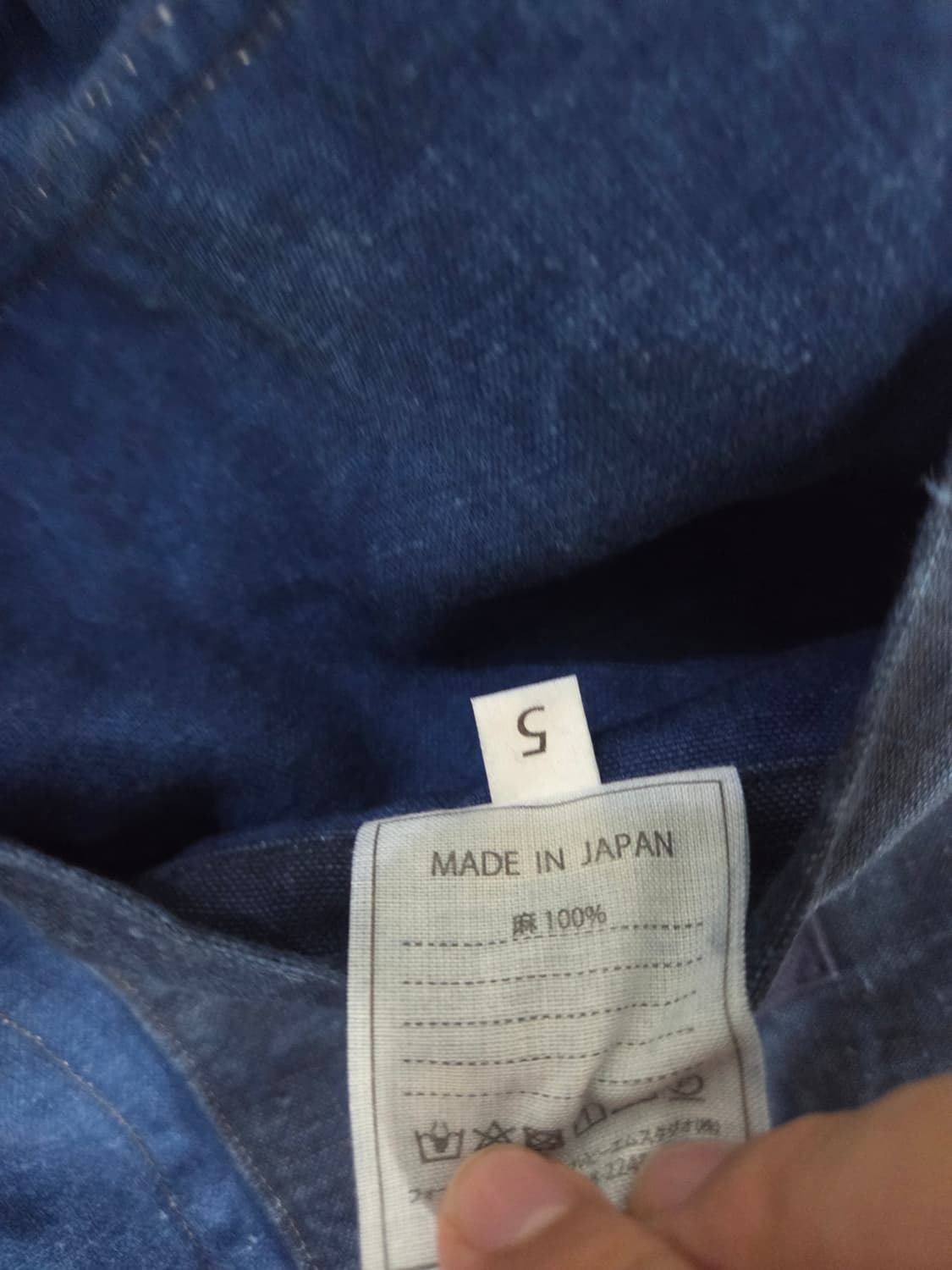 45R 인디고 린넨 코트 5size 상품이미지4