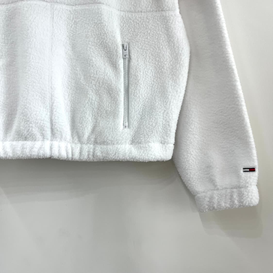 타미힐피거 폴라 플리스 화이트 후드티 상품이미지5